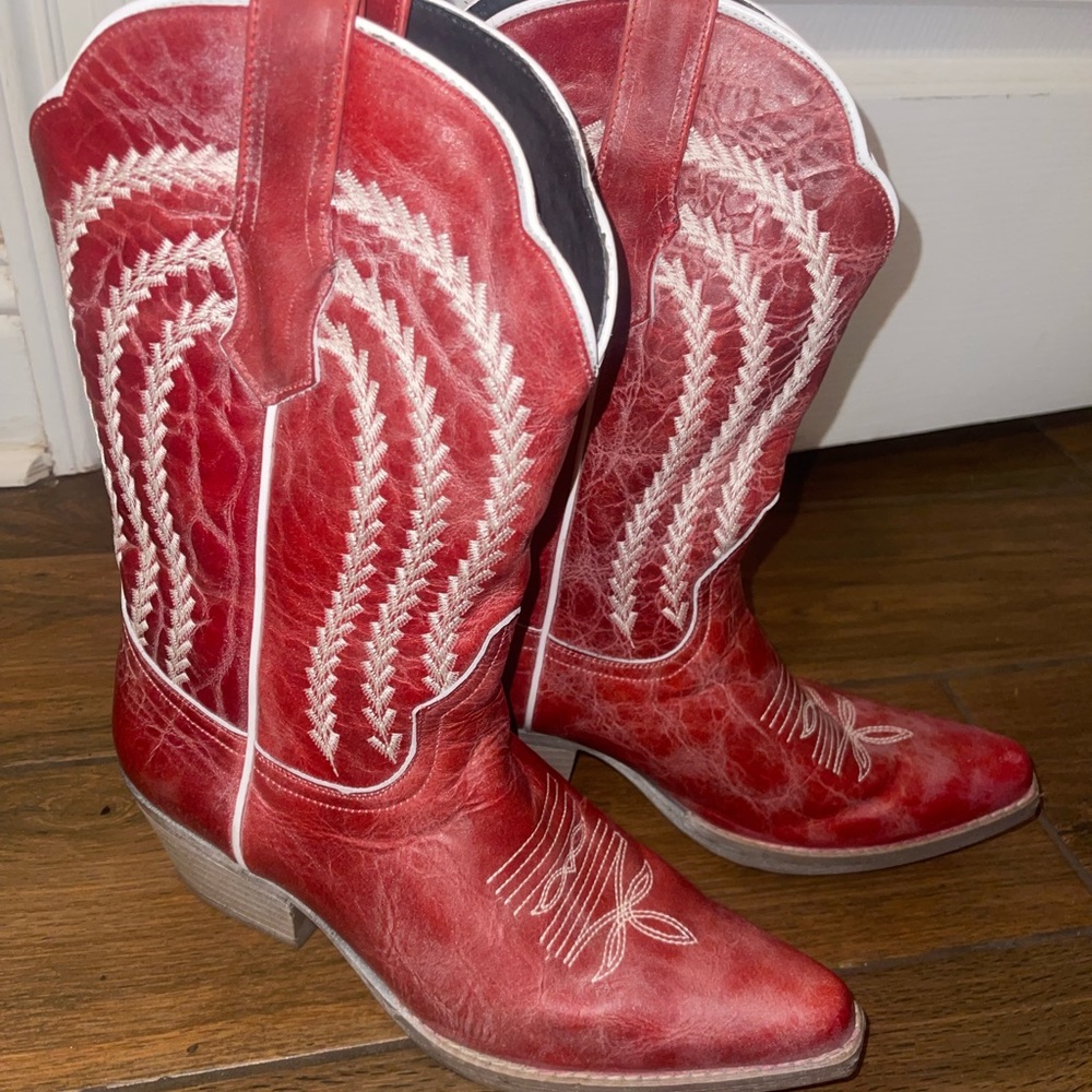 Red Cowboy Boots
